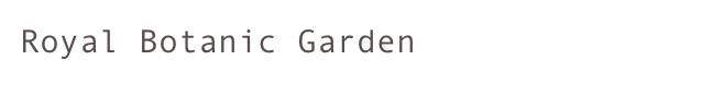 Royal Botanic Garden