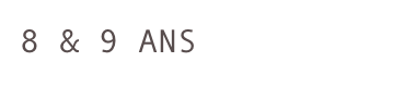8 & 9 ANS